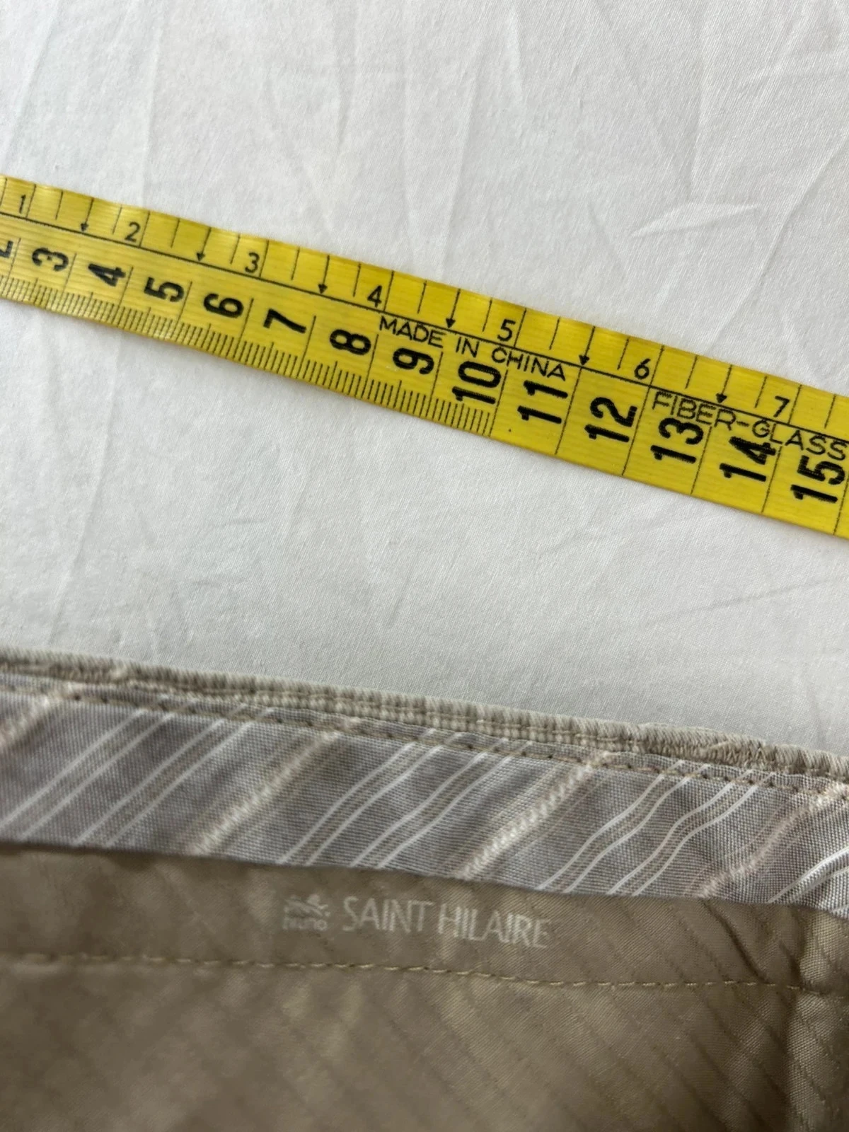 Vintage beige grey chino SAINT HILAIRE – photo 11